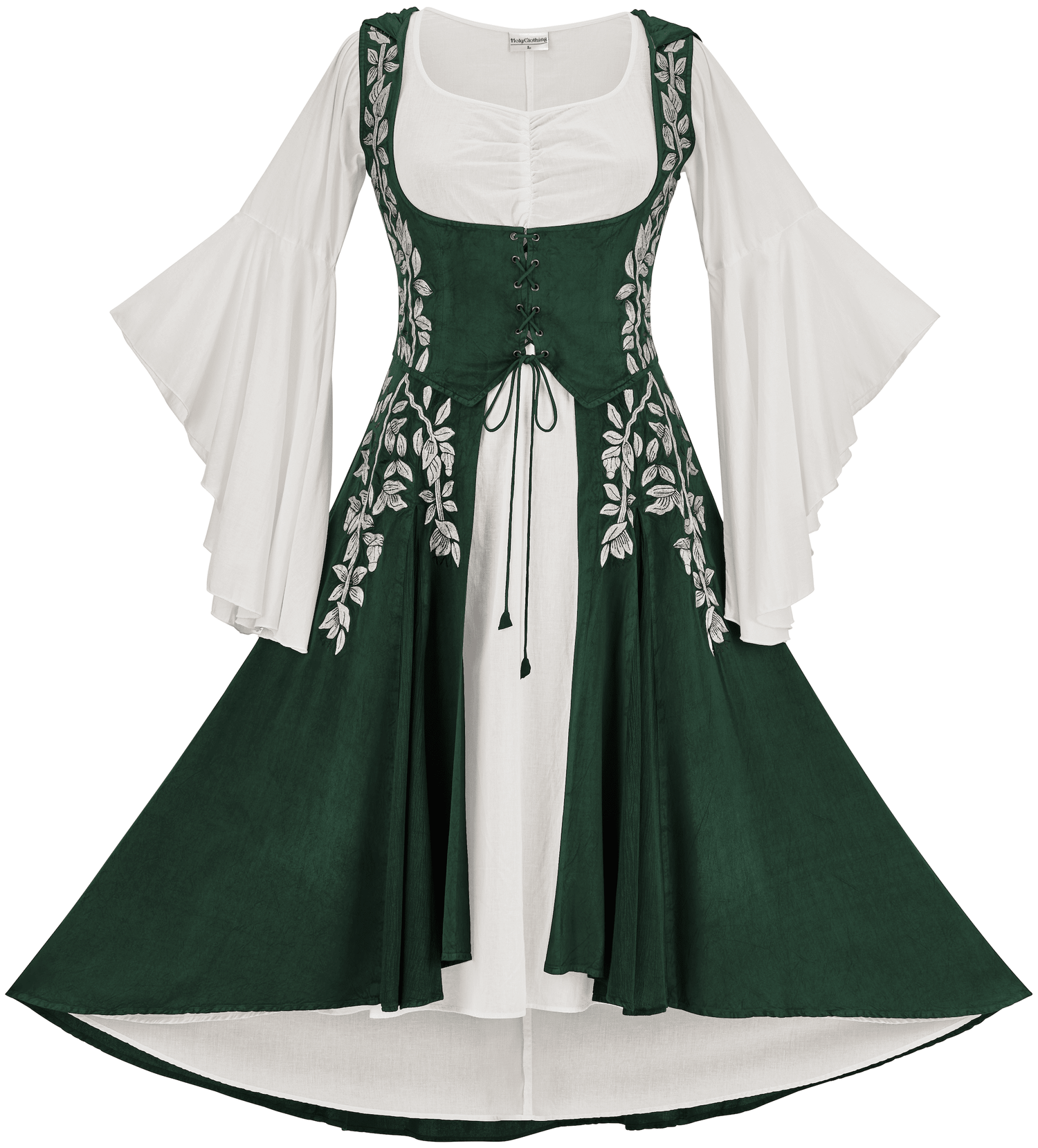 Tauriel Maxi Set Silver Embroidery