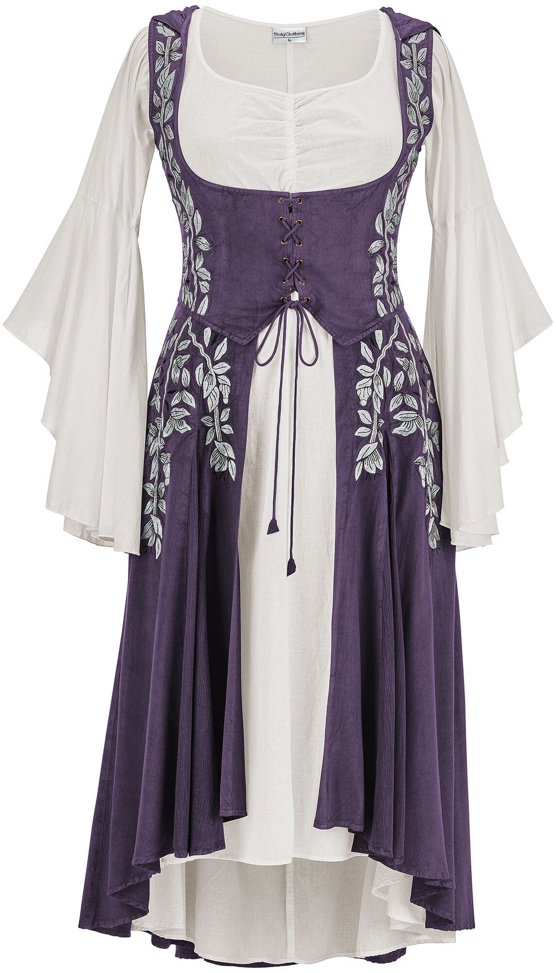 Tauriel Maxi Set Silver Embroidery Limited Edition Midnight Lavender
