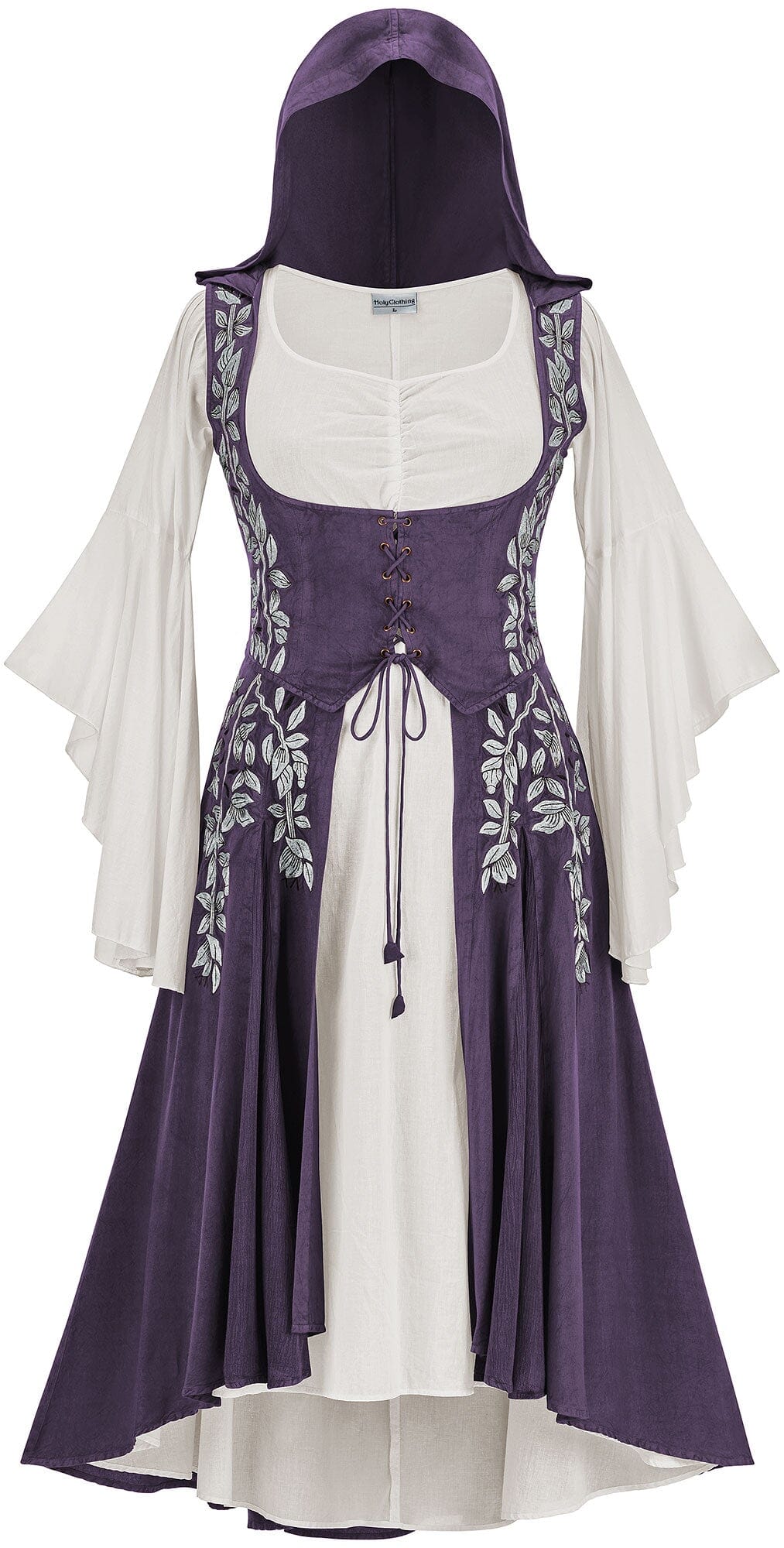 Tauriel Maxi Set Silver Embroidery Limited Edition Midnight Lavender