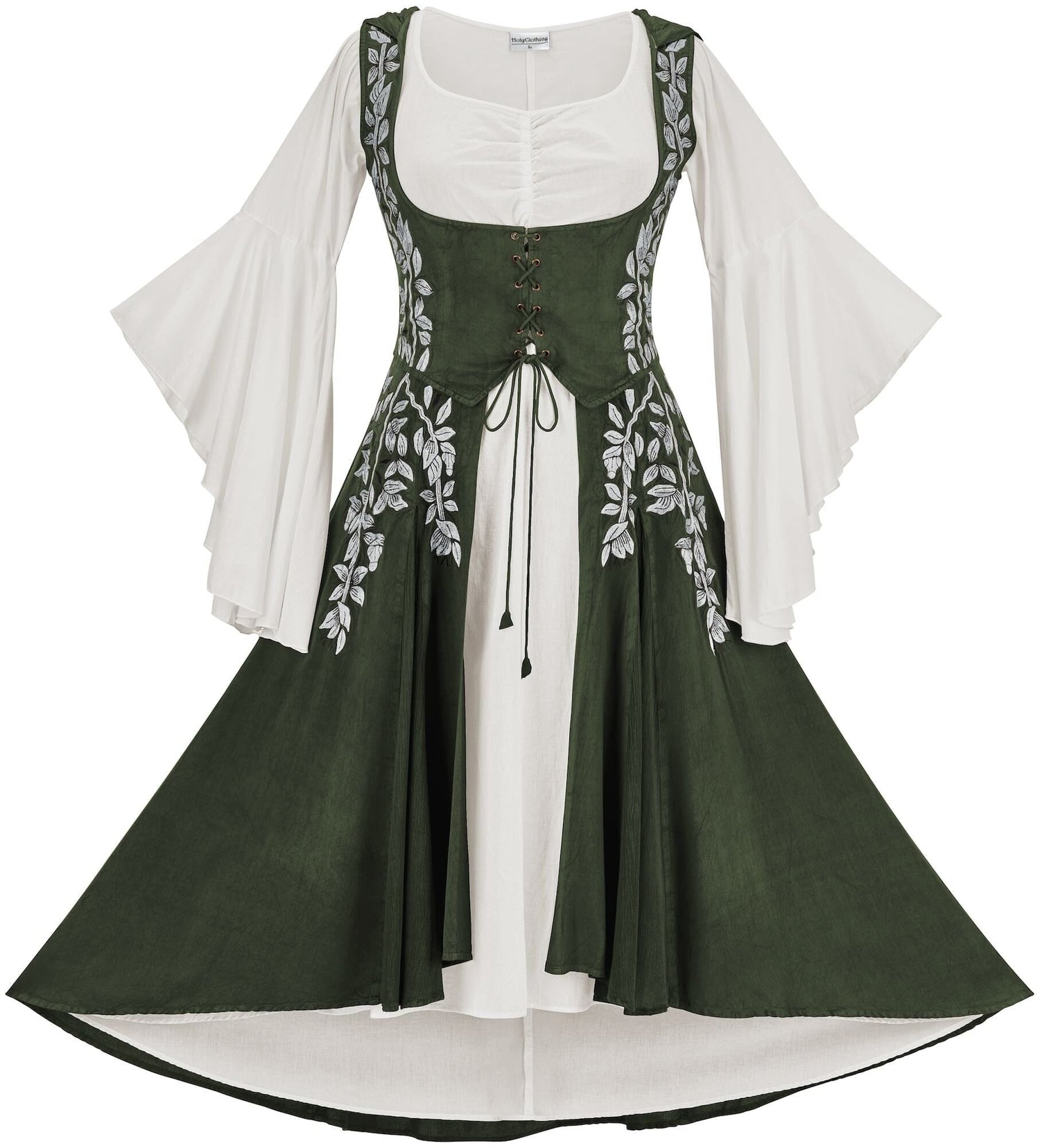 Tauriel Maxi Set Silver Embroidery
