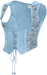 Tauriel Top Silver Embroidery