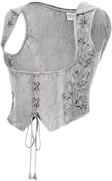Tauriel Top Silver Embroidery