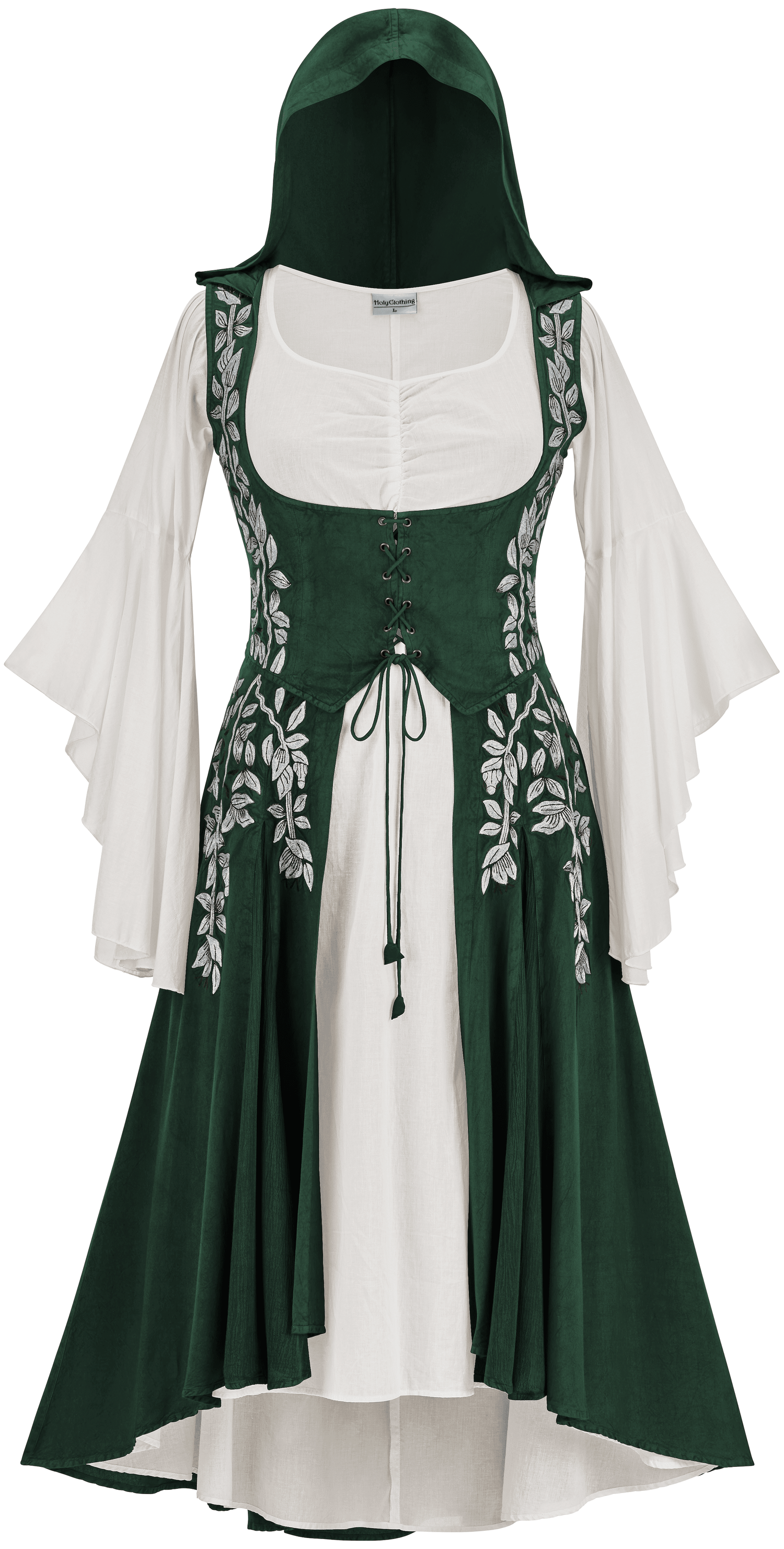 Tauriel Maxi Set Silver Embroidery