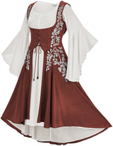 Tauriel Maxi Set Silver Embroidery