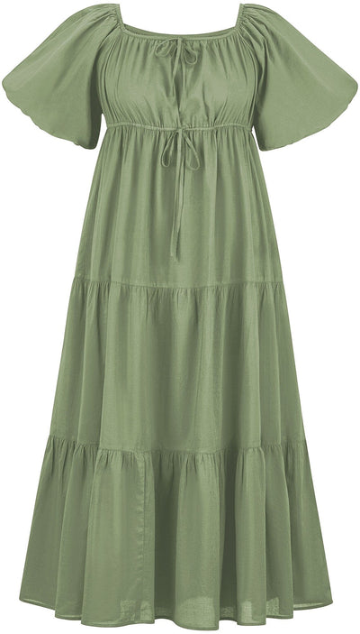 Belle Maxi Chemise Limited Edition Lemongrass Green