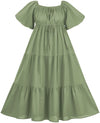 Belle Maxi Chemise Limited Edition Lemongrass Green