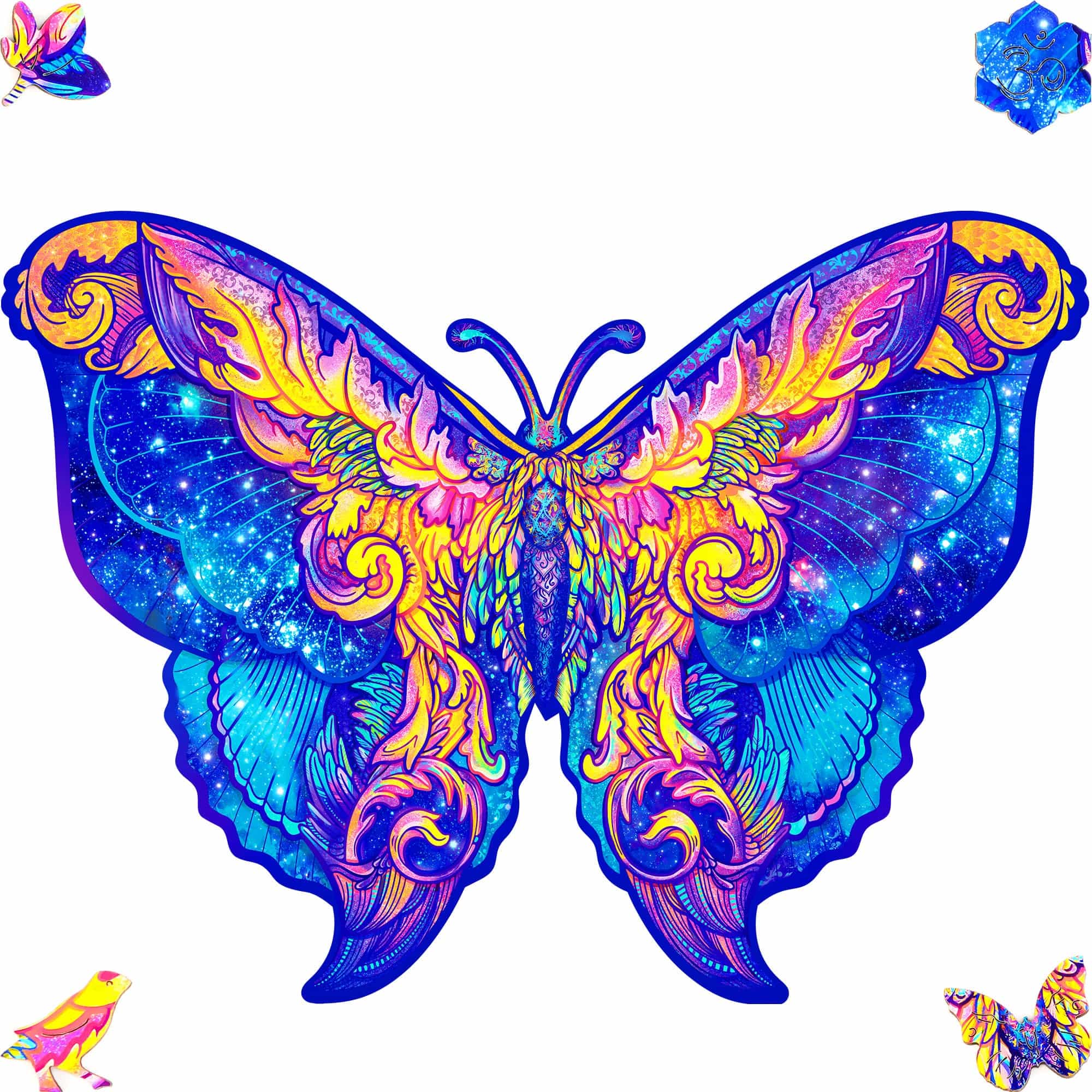 Wooden Jigsaw Puzzle Intergalaxy Butterfly