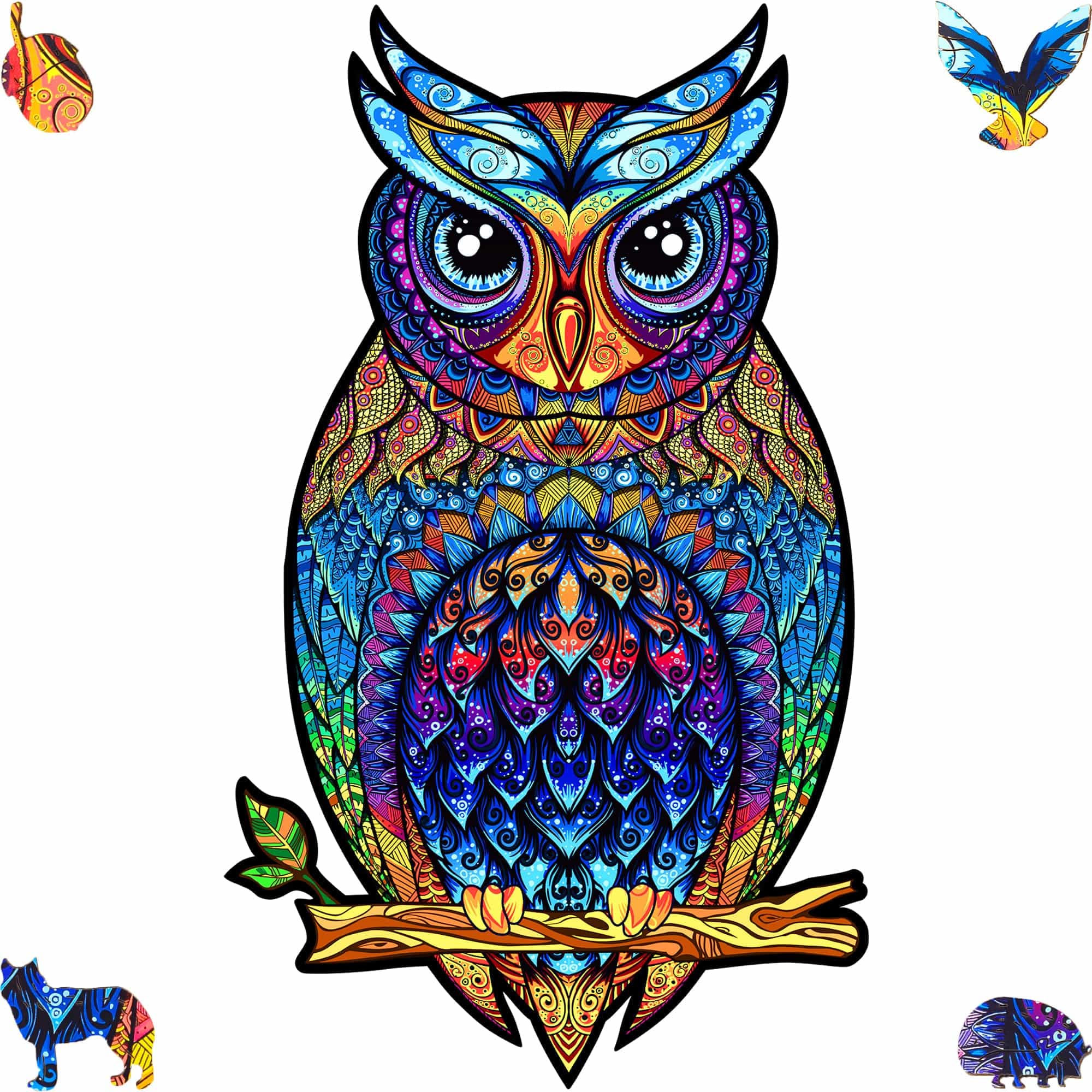 Wooden Jigsaw Puzzle Charming Owl